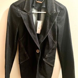 Brand new White House Black Market dark denim blazer jacket